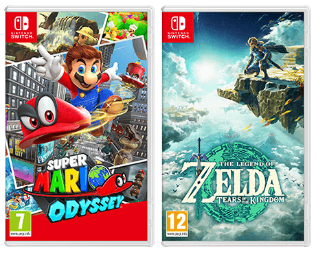 Consola Nintendo Switch OLED + Zelda Tears of the Kingdom + Super Mario Odyssey Consola Nintendo Switch OLED + Zelda Tears of the Kingdom + Super Mario Odyssey