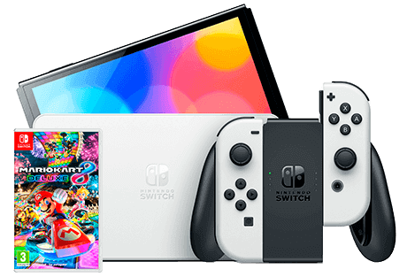 Consola Nintendo Switch Oled + Mario Kart 8 Consola Nintendo Switch Oled + Mario Kart 8