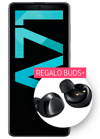 Samsung Galaxy A71 negro 128 GB con Buds+