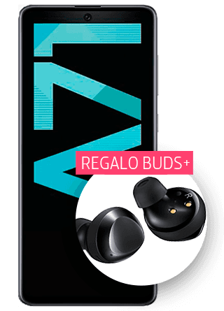 Samsung Galaxy A71 negro 128 GB con Buds+ Samsung Galaxy A71 negro 128 GB con Buds+