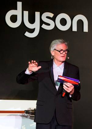 Fregona Dyson con autonomía prolongada y carga rápida