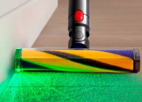 Fregona Dyson para suelos duros con tecnología de doble rodillo