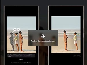 Modo retrato activo en la cámara frontal del Samsung S24