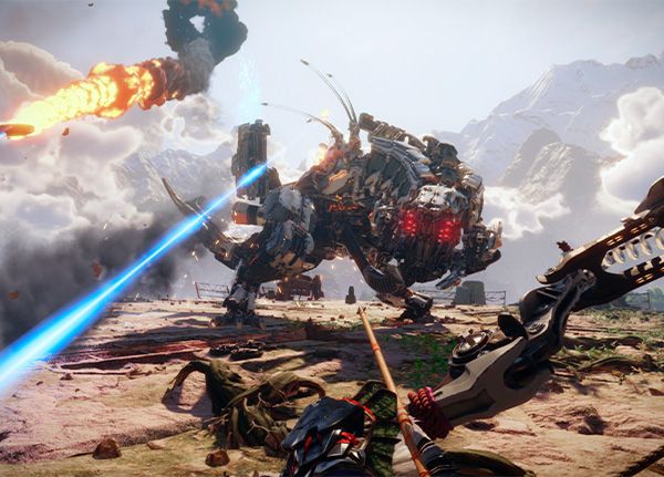 PlayStation VR2 conectado a PS5 con mando Sense en experiencia de juego PlayStation VR2 conectado a PS5 con mando Sense en experiencia de juego