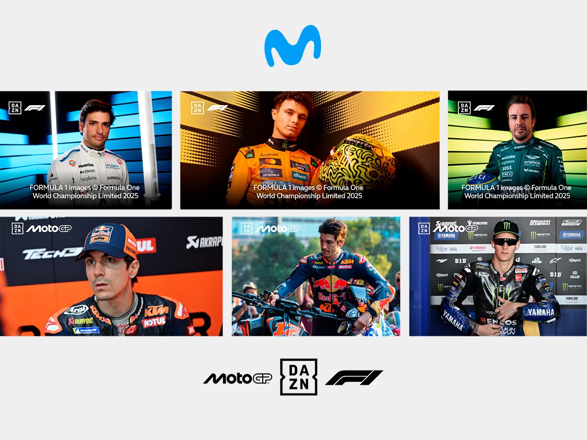 Motor: Fórmula 1 y Moto GP en DAZN con Movistar