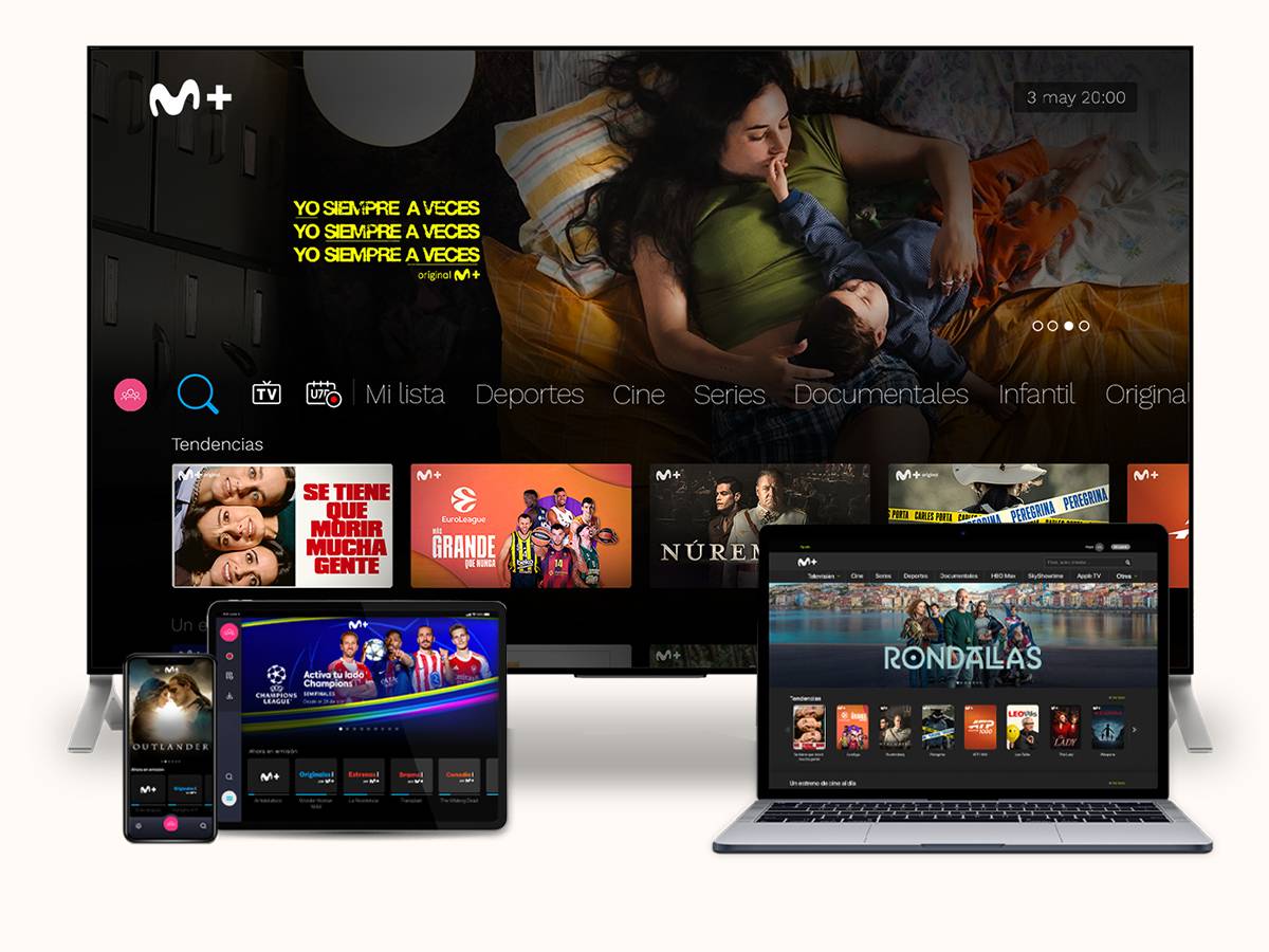 Contratar solo tv de pago de Movistar Movistar Plus+: cine, series, deportes, fútbol...