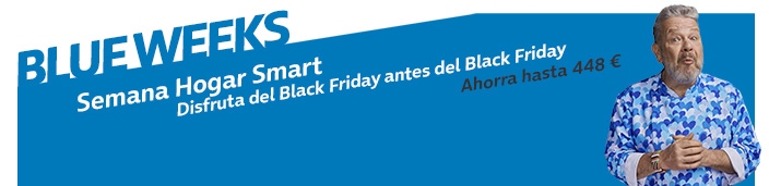  black Friday y blue weeks. Disfruta del Black Friday antes del Black Friday