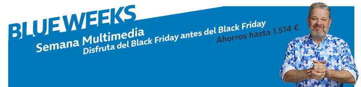  black Friday y blue weeks. Disfruta del Black Friday antes del Black Friday